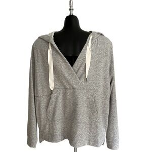 Women’s Old Navy Loose Cross-Front French-Terry Hoodie, Size Medium